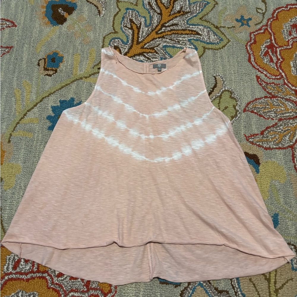 True Craft Light Pink Tie-Dye Tank Top